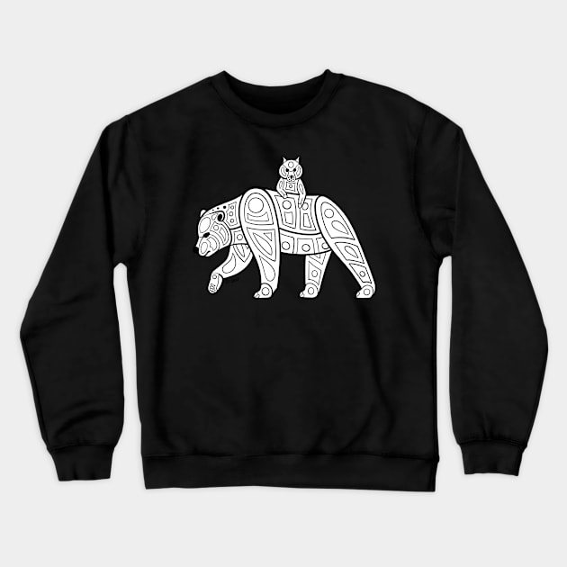 Native inspired Bears Crewneck Sweatshirt by DahlisCrafter